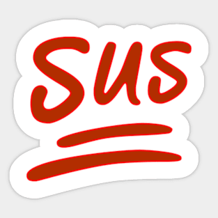 SUS Among Us Sticker